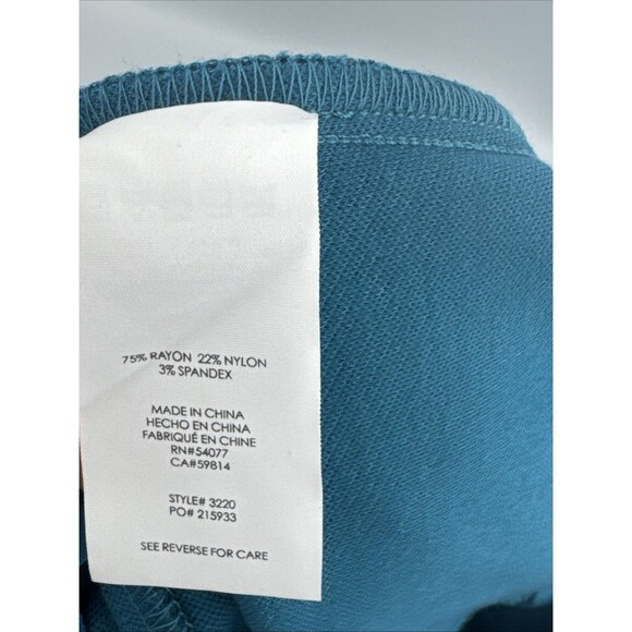 Cabi Sigourney Pencil Skirt Teal‎ Blue Size 4 Style 3220 Stretch Career - Picture 6 of 9